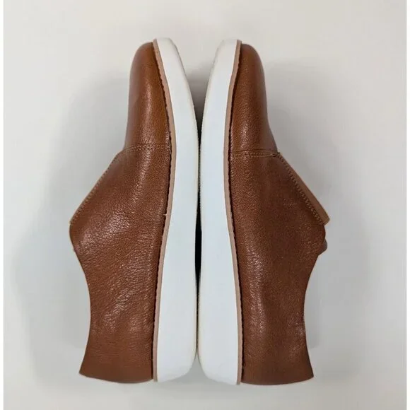 Fit Flop Derby Tan Leather Shoes Size 8 Women's Slip Ons - Picture 4 of 7